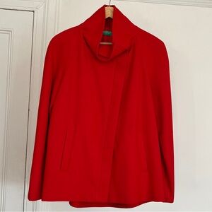 NWOT Funnel-Neck Wool Blend Jacket